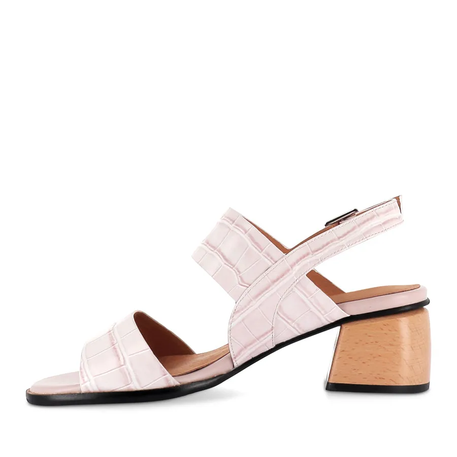 Smile Step Library Mood POZZIE - PINK CROC LEATHER