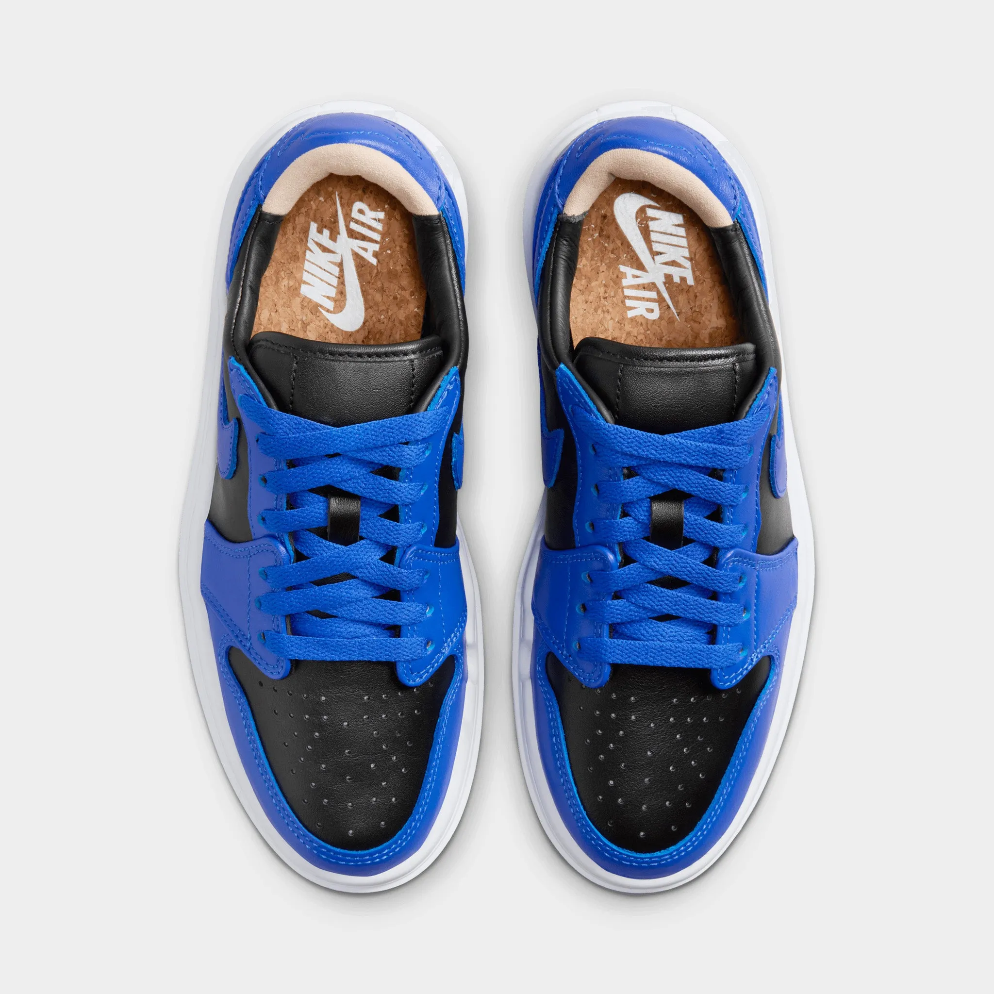 Comfort Enhancing Jordan Women's 1 Elevate Low Black / Hyper Royal - White
