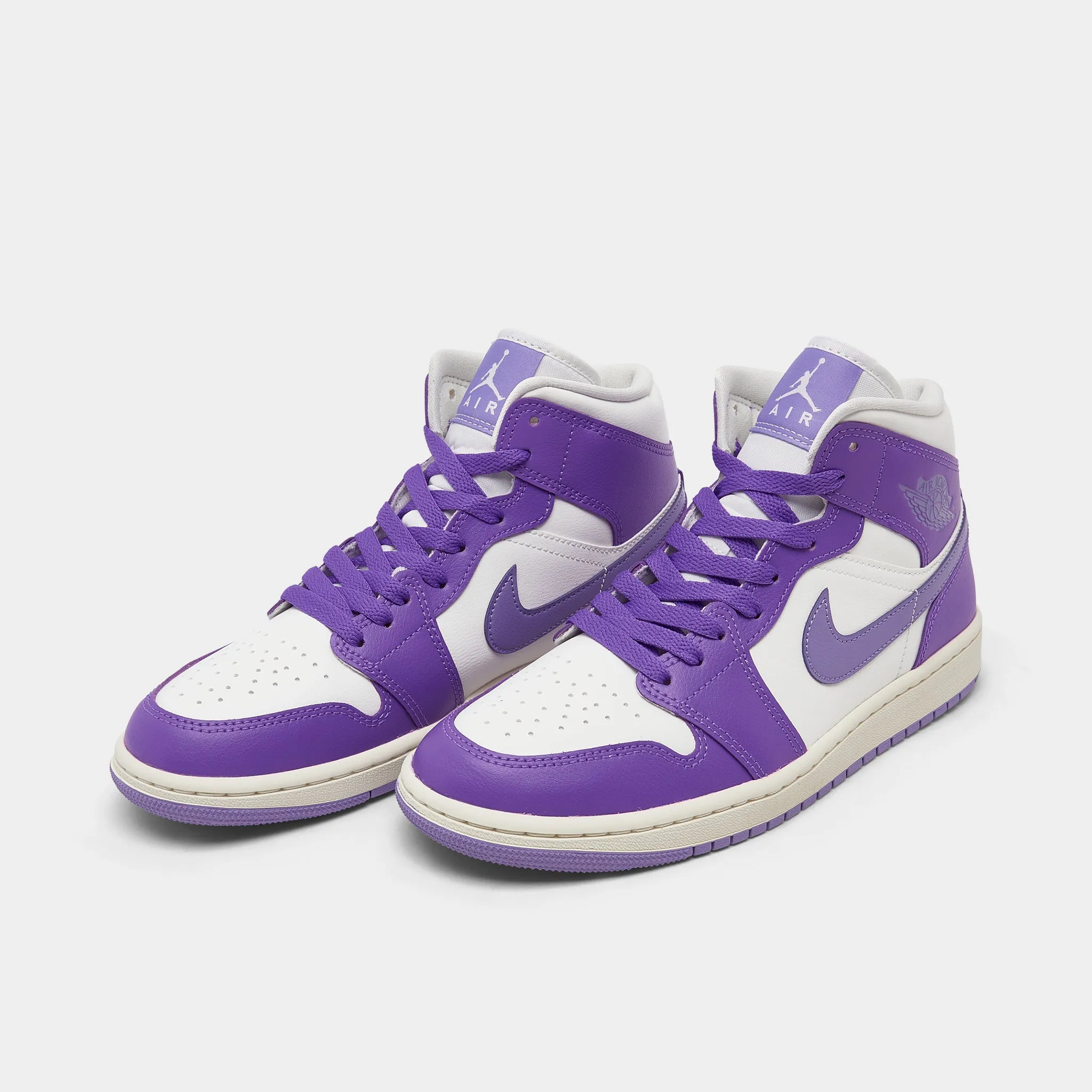 Jordan Women's 1 Mid Action Grape /  Sail - Sky J Light Purple Stretch Zone Engineering