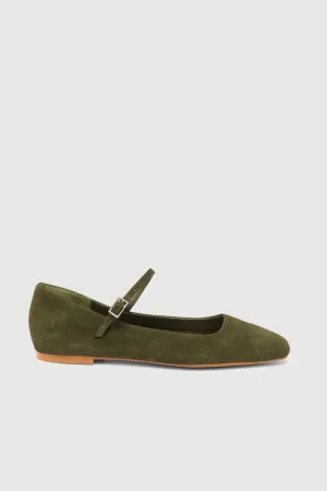 Highquality Tear   Resistant Julieta Mary Janes in Khaki Suede