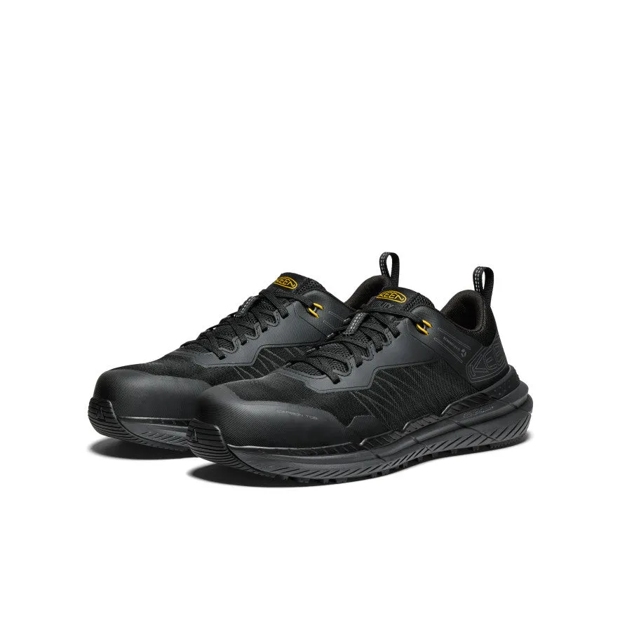 Men's Speedworks Work Sneaker (Carbon Toe)  |  Black/Steel Grey All-day breathability