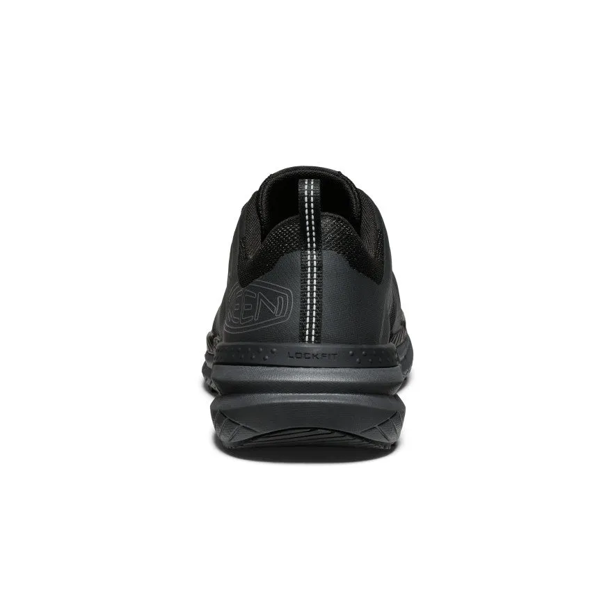 toe roomy Indoor Men's Speedworks Work Sneaker (Carbon Toe)  |  Black/Steel Grey