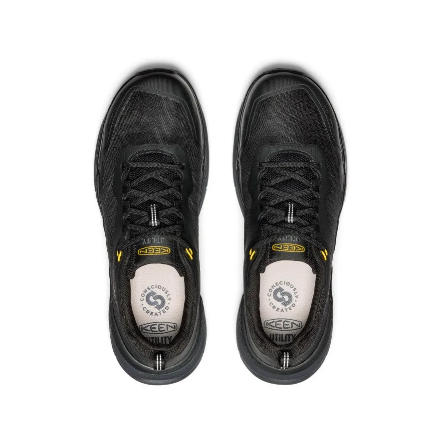 Men's Speedworks Work Sneaker (Carbon Toe)  |  Black/Steel Grey Yellow