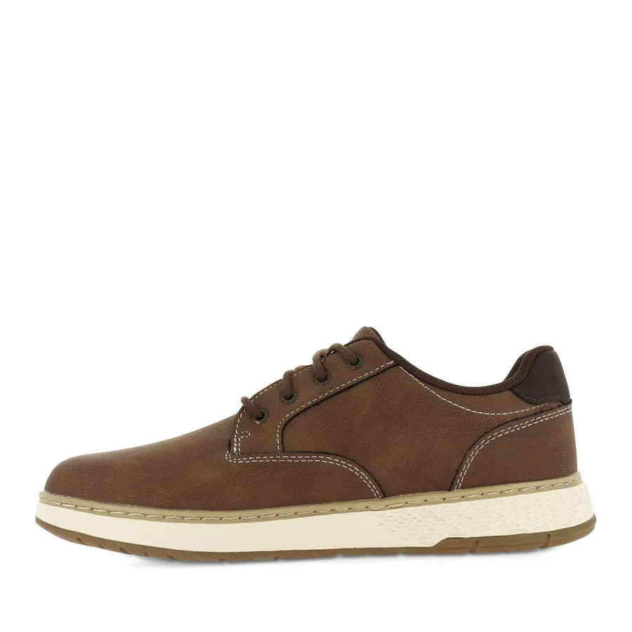 GARLAN-PRYOR - BROWN LEATHER Responsive Cushion Breathable Weave
