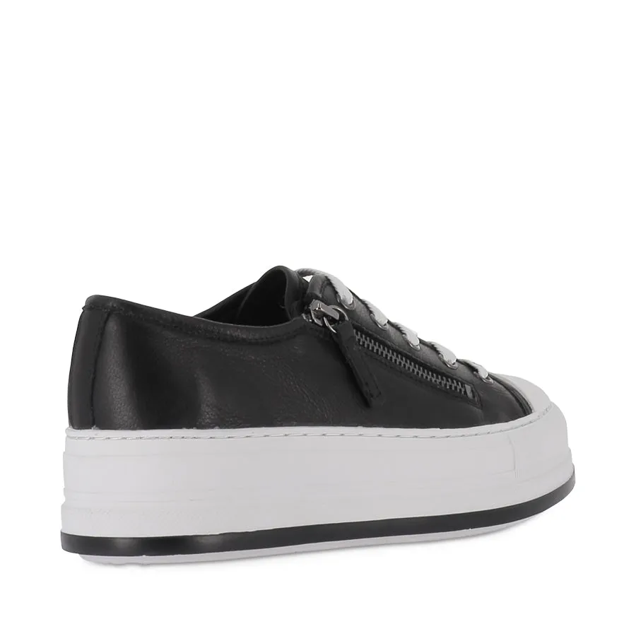 Street Style GIZA - BLACK LEATHER