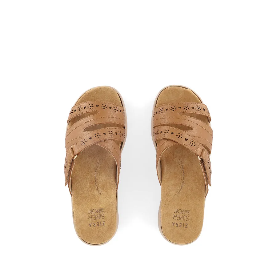 Durable outsole Adjustable Laces BYLIA XW - TAN LEATHER