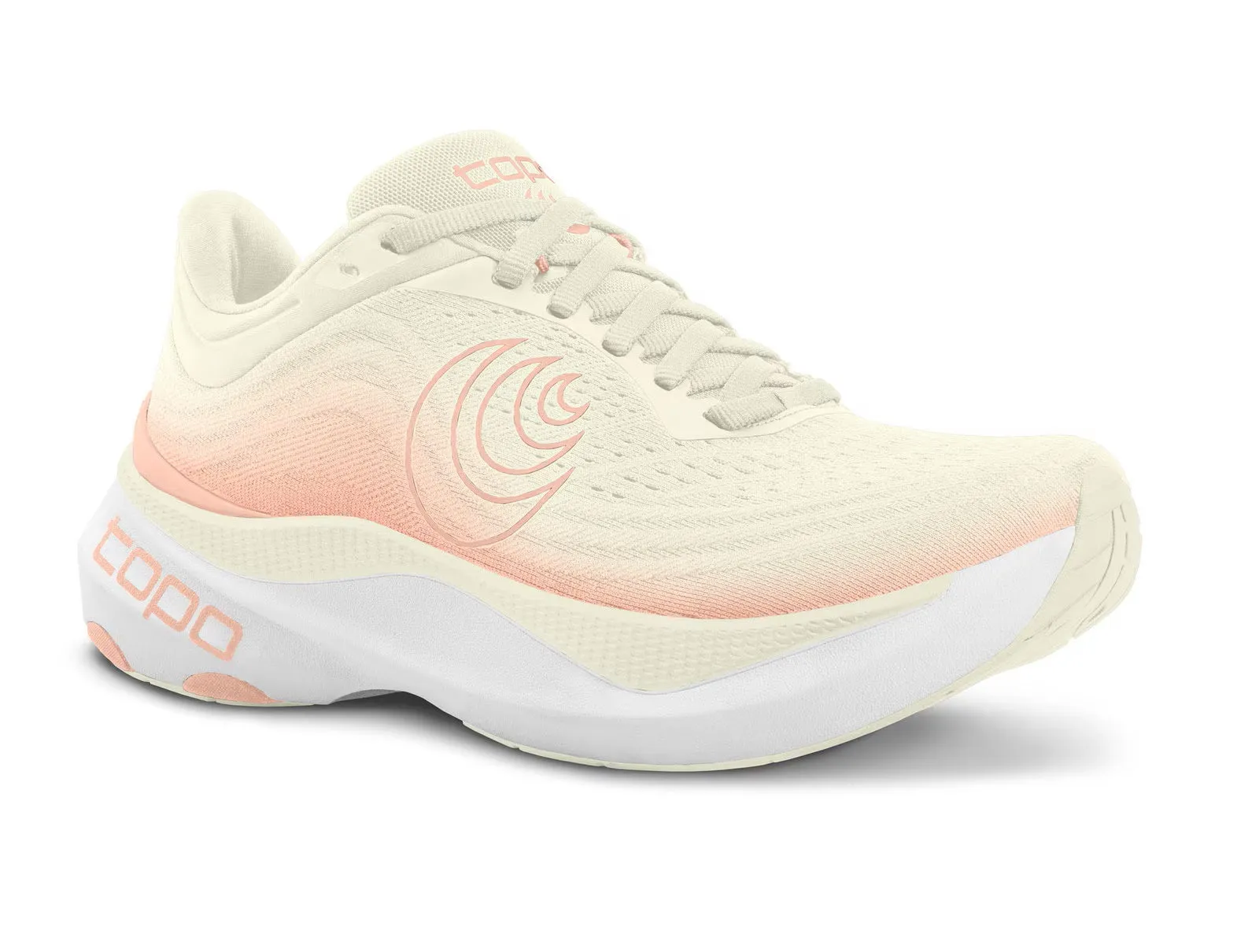 TOPO ATHLETIC AURA - CREAM & ROSE Comfort Bend Old School