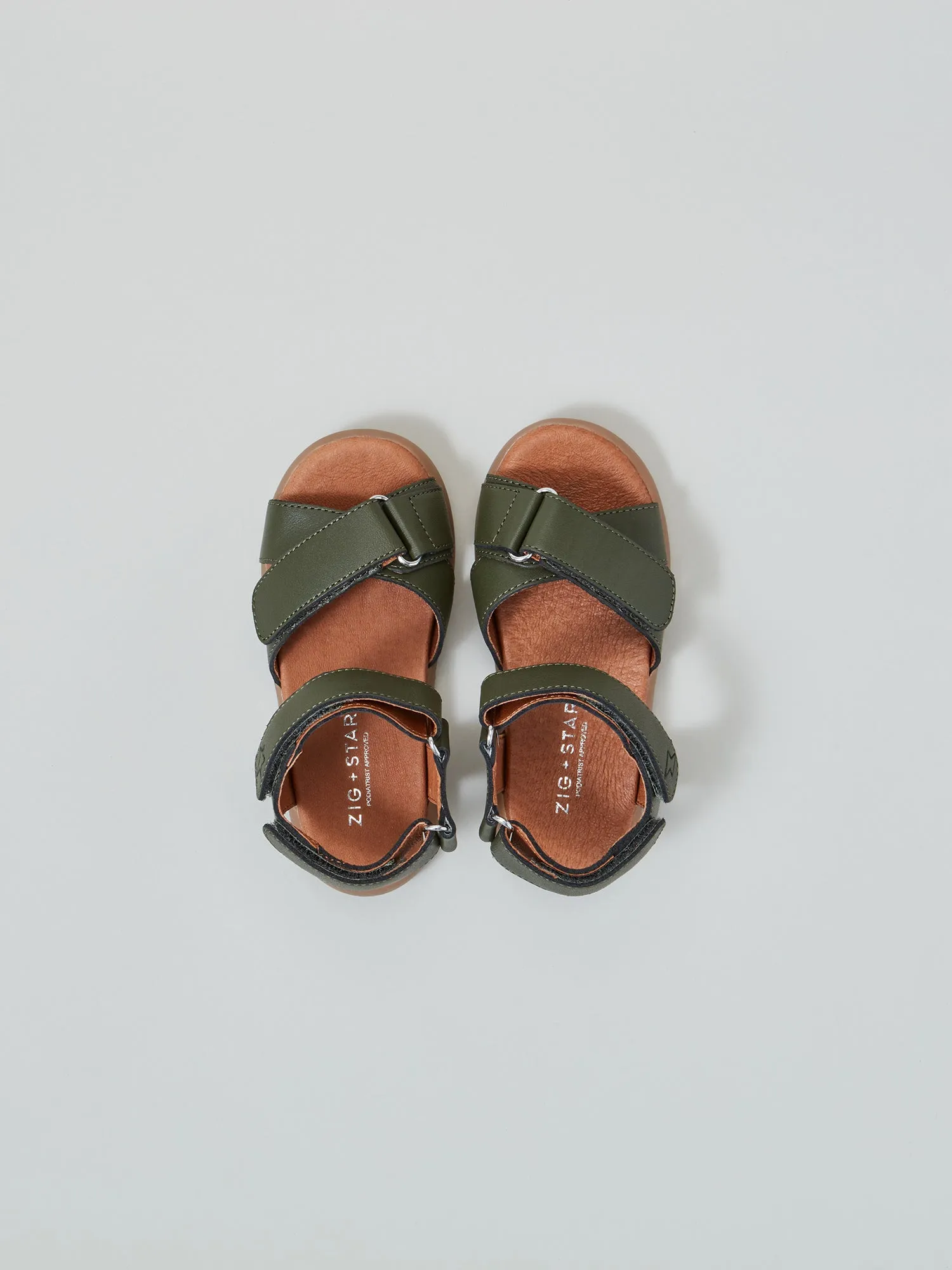 Comfortable Design Elegant Summer Footwear Rae Infant Cross-Strap Sandal Khaki