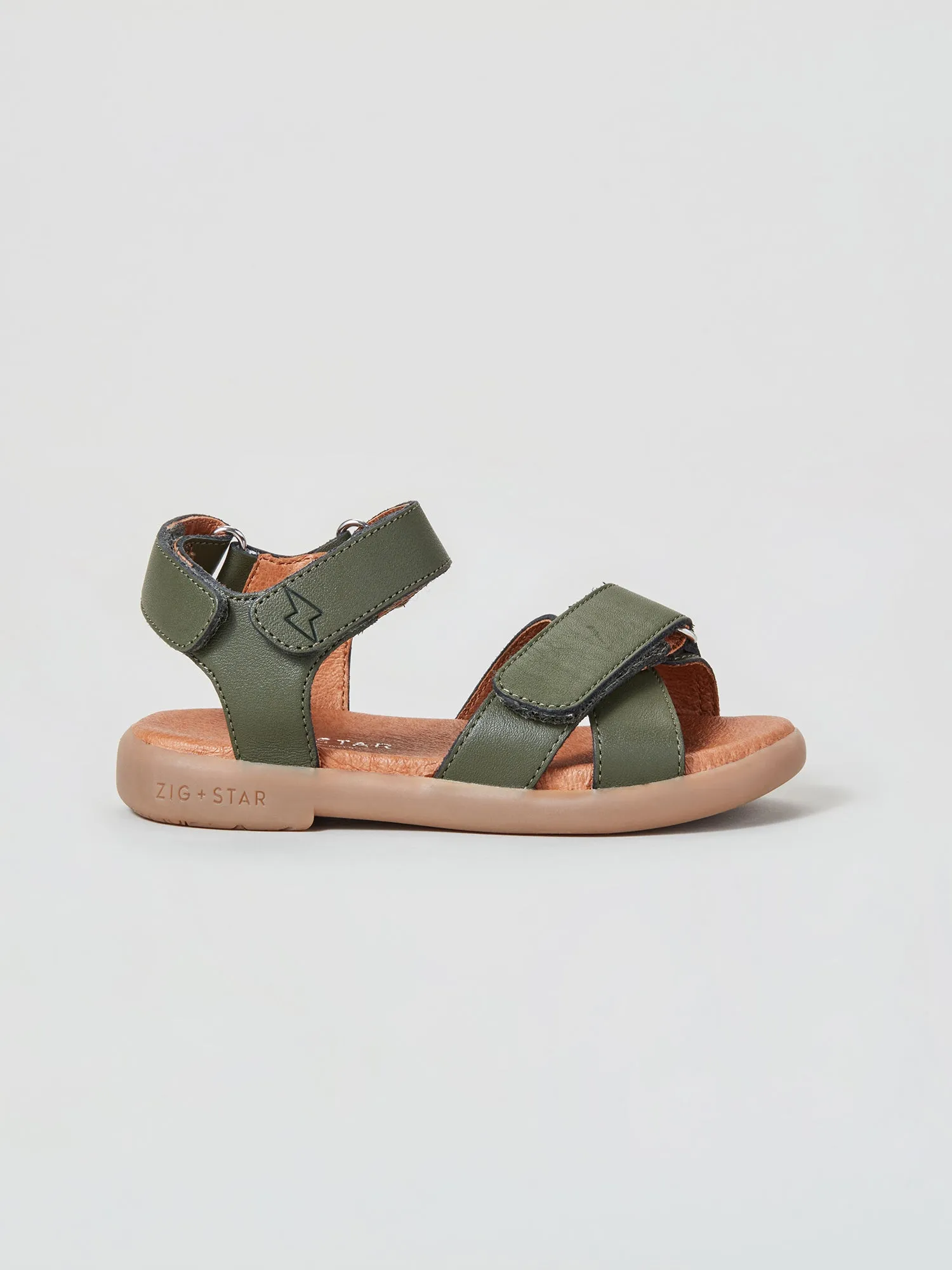 Cut Outs Rae Infant Cross-Strap Sandal Khaki