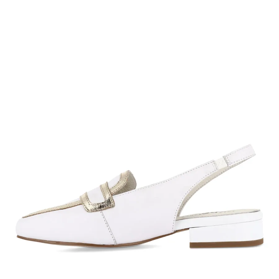 Quick Step RAGUS - WHITE/GOLD LEATHER
