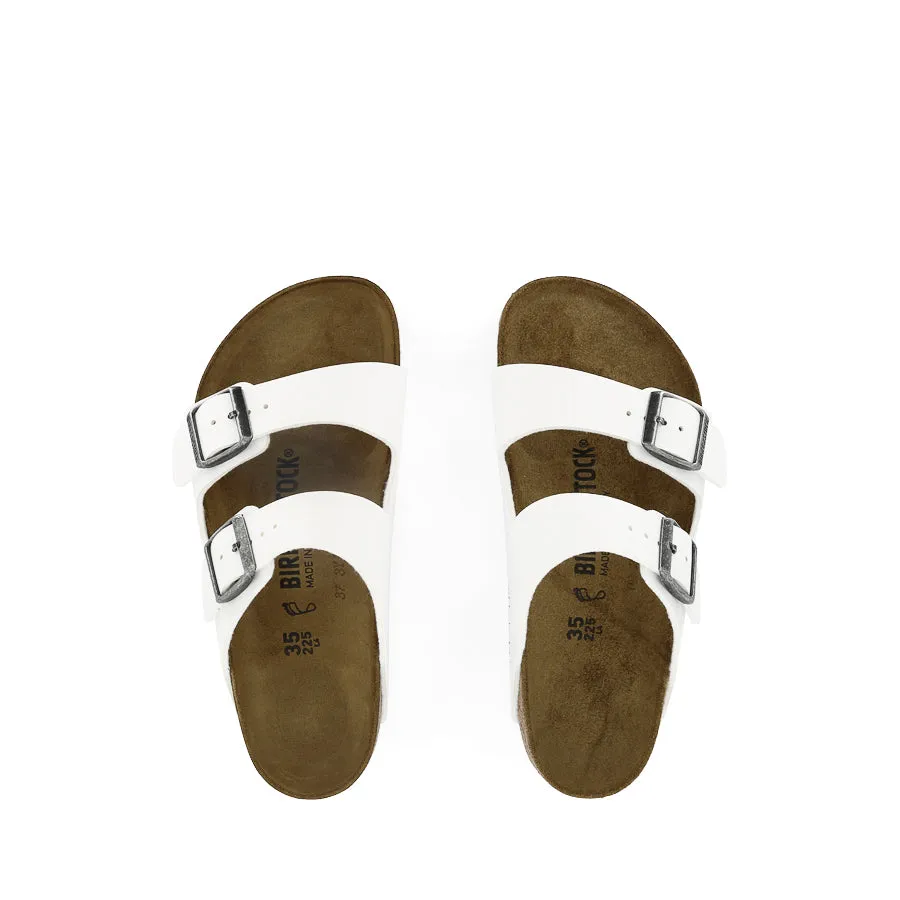 Customizable Fit Slip On Design ARIZONA BIRKO-FLOR - WHITE