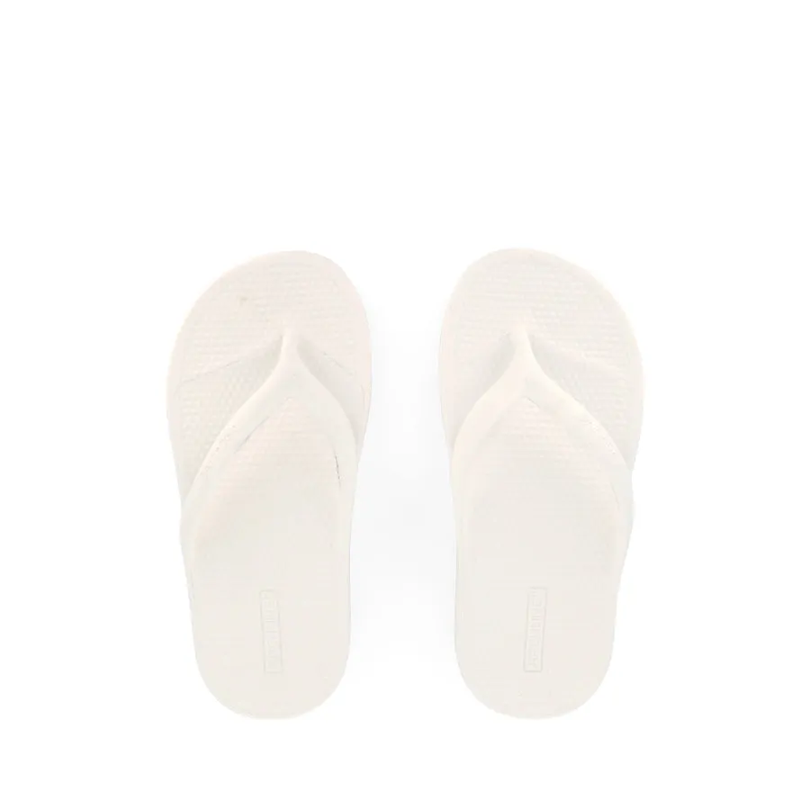 REBOUND ORTHOTIC THONGS - WHITE Outdoor Essential Beaded