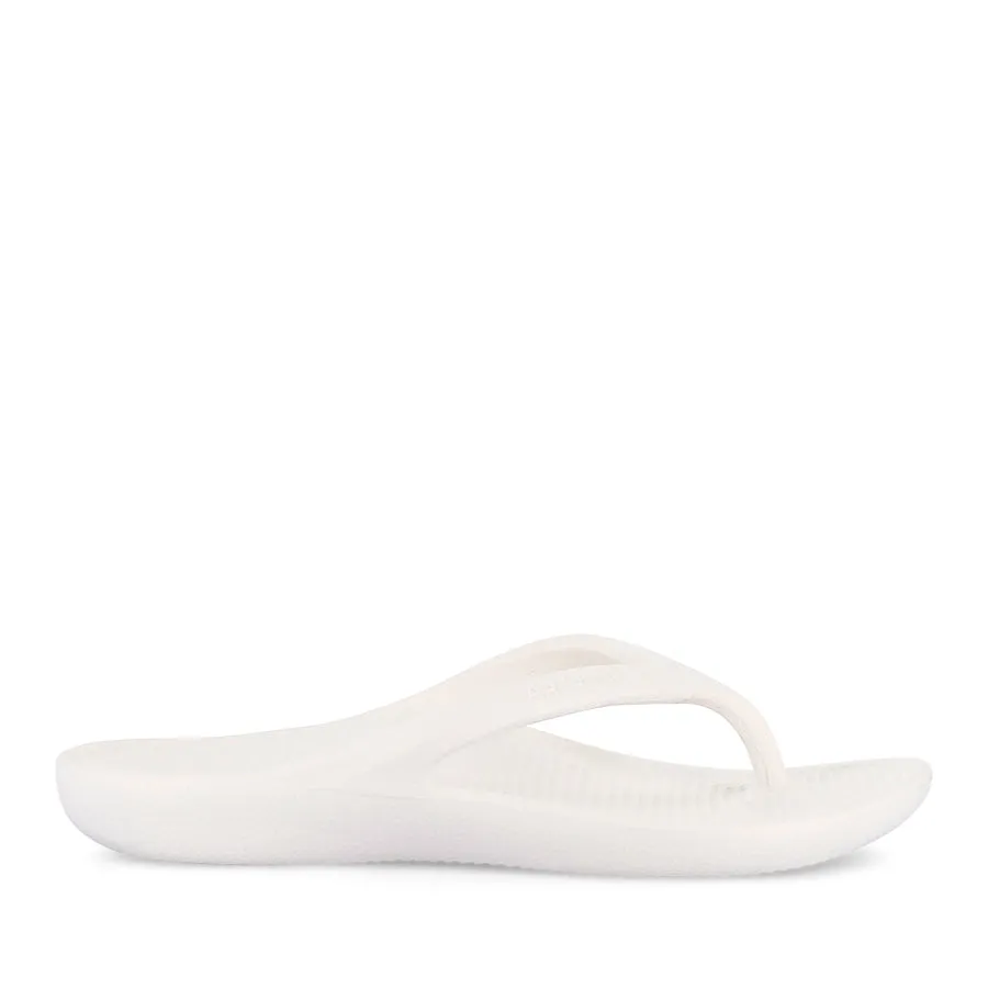 REBOUND ORTHOTIC THONGS - WHITE Soft Insole