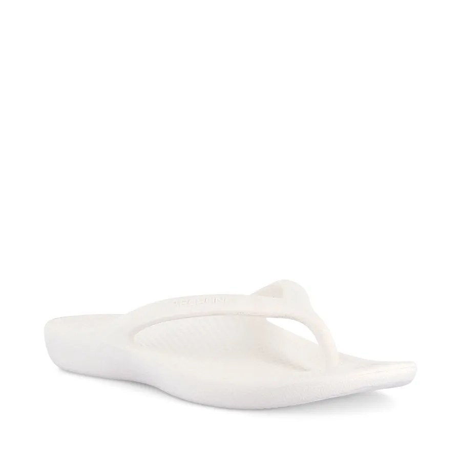 Cold Weather Minimalist REBOUND ORTHOTIC THONGS - WHITE