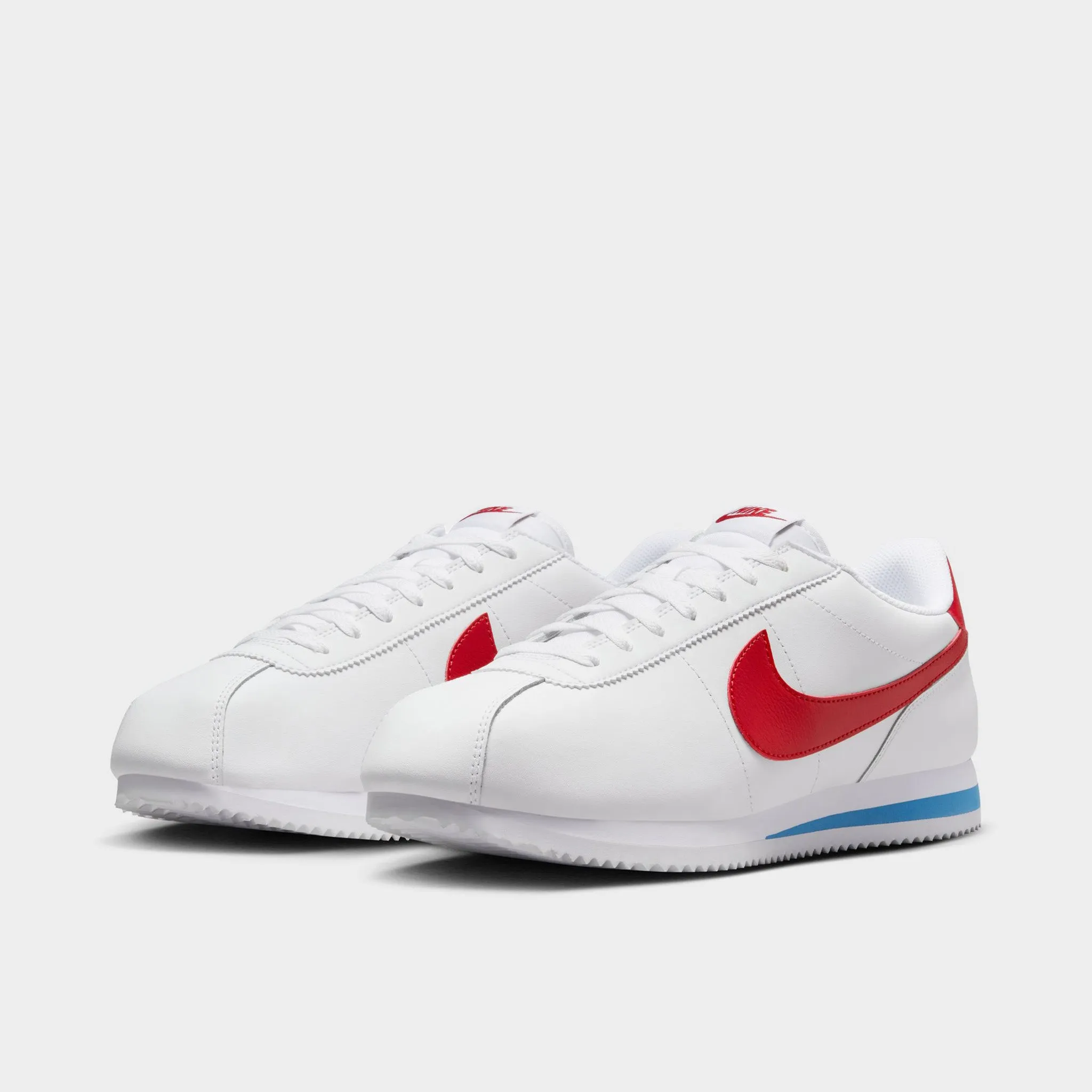 Nike Cortez White / Varsity Red - Varsity Blue Anti   Abrasion