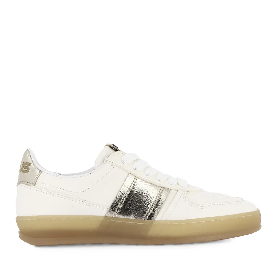 TALIA - WHITE/GOLD LEATHER Smart Stylewear
