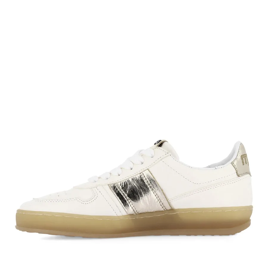 Running Gear TALIA - WHITE/GOLD LEATHER