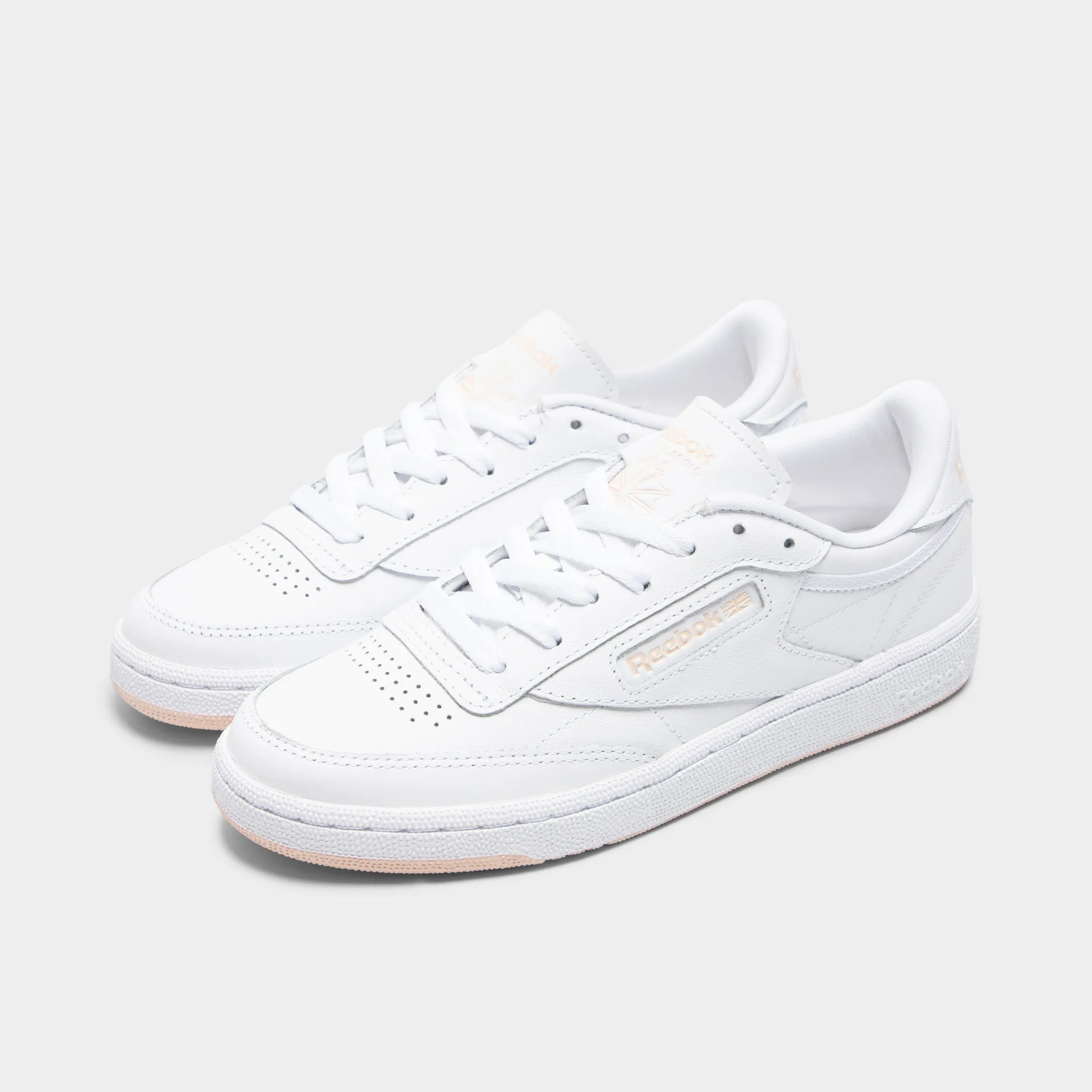 Reebok Women's Club C 85 White / Bleached Peach cultural
