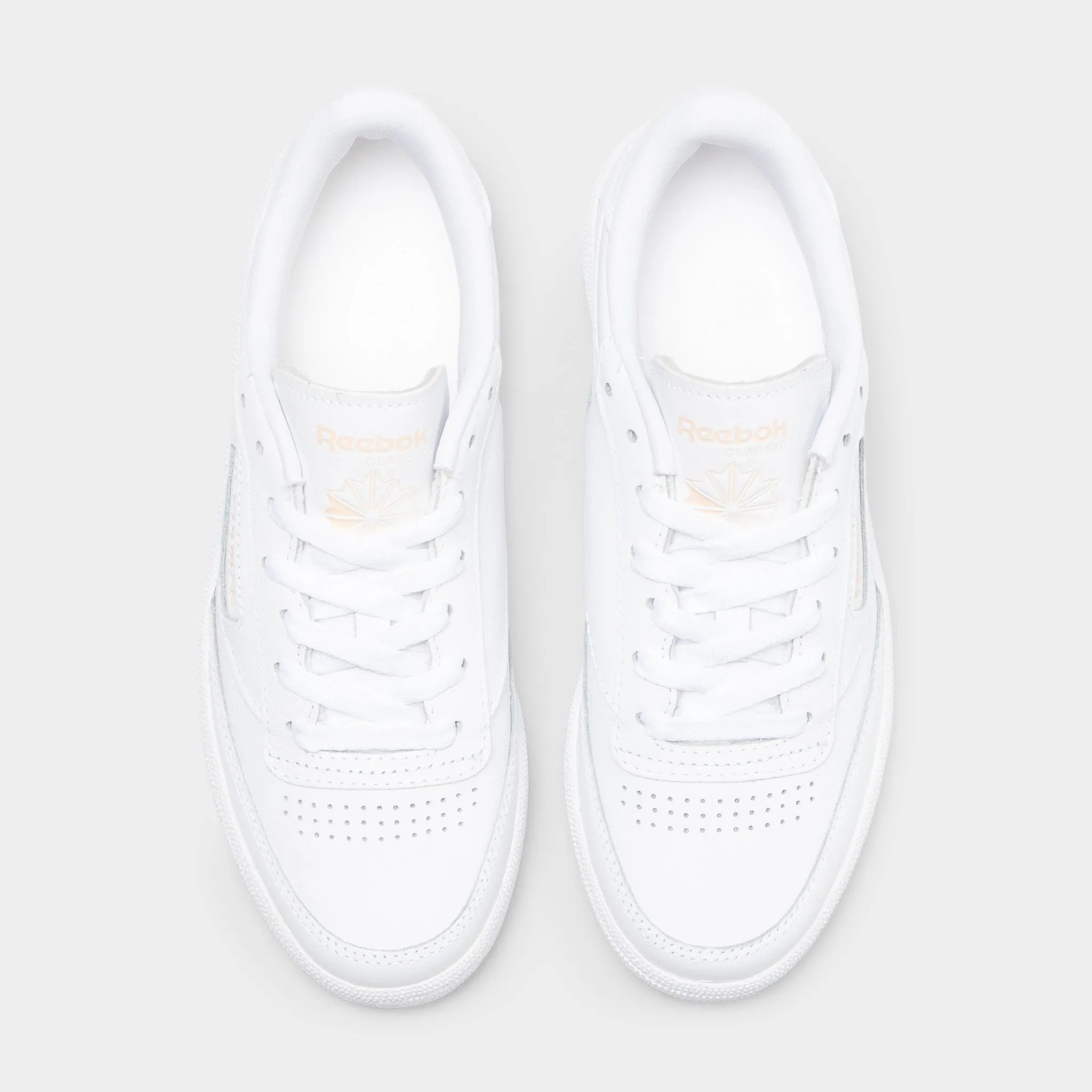 Reebok Women's Club C 85 White / Bleached Peach machine-made