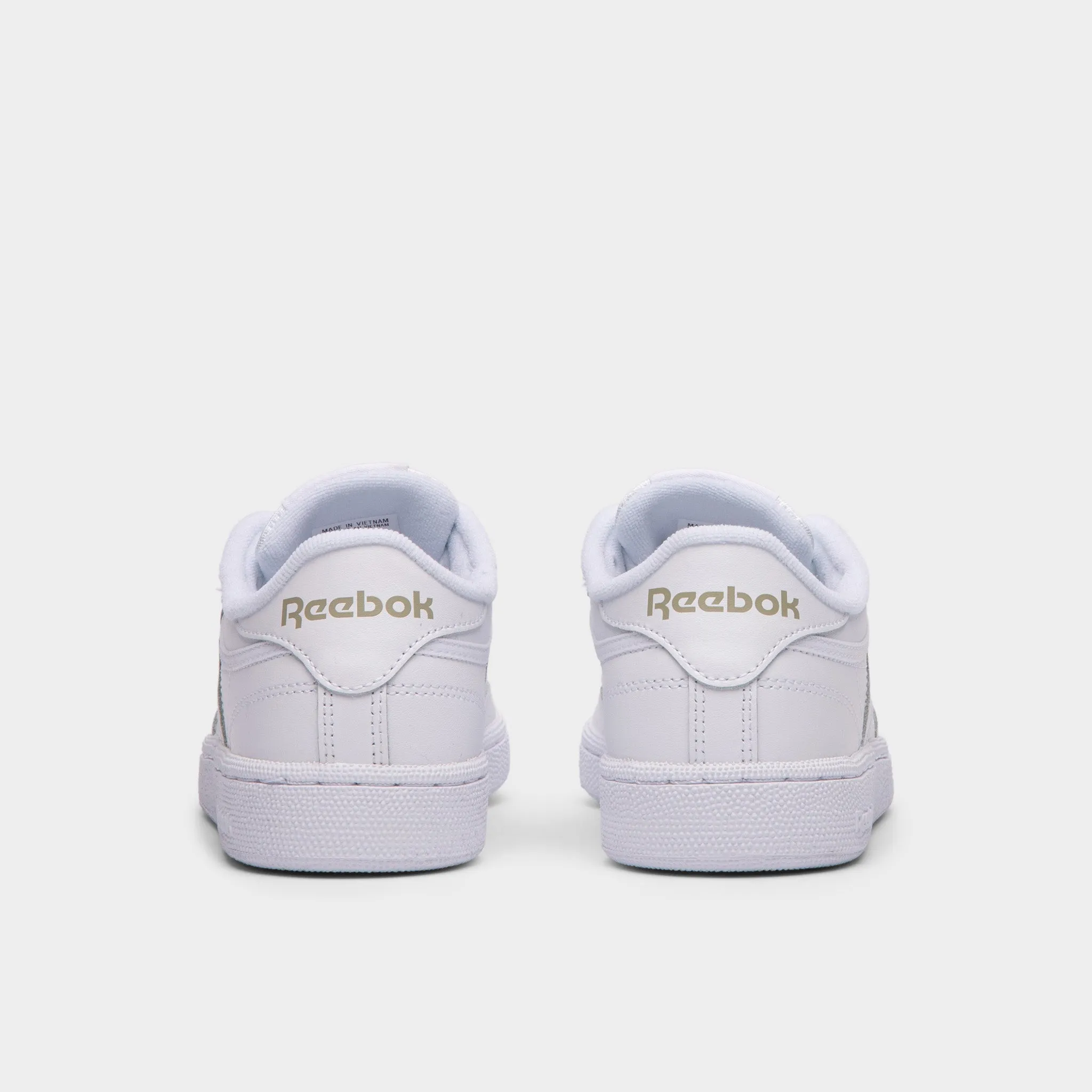 Reebok Womens Club C 85 White / Light Grey Sculpted materials Wide