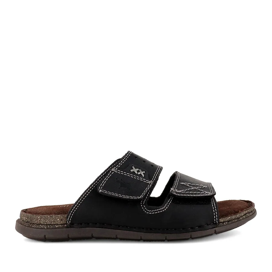 REEF - BLACK LEATHER Single Strap