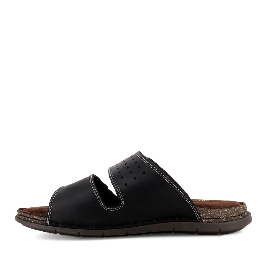REEF - BLACK LEATHER Relax Mode Daily Mobility