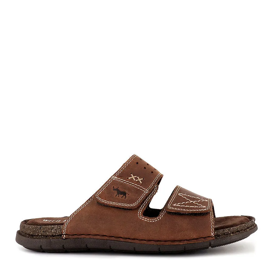 REEF - BROWN LEATHER Effortless Comfort Sporty Flip-flops