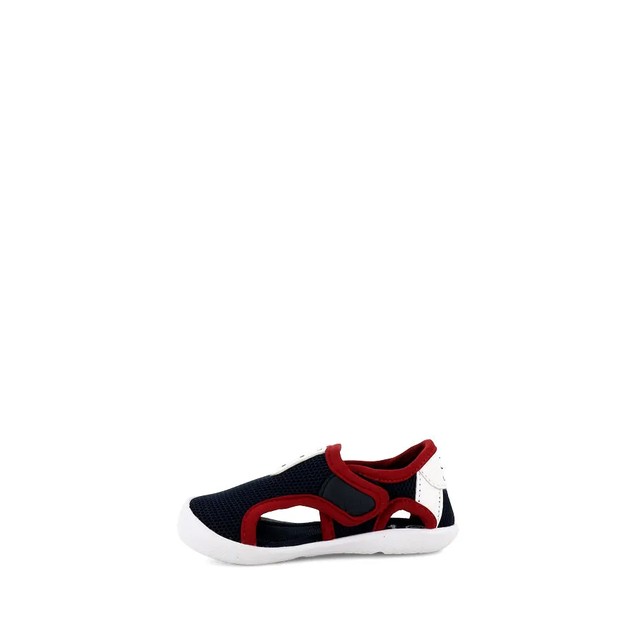 REEF E - NAVY/RED Compact Fit Cushioned