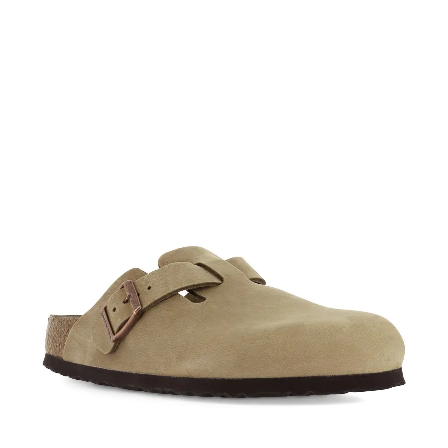 BOSTON NATURAL LEATHER NARROW - TOBACCO BROWN OILED LEATHER All-day Comfort