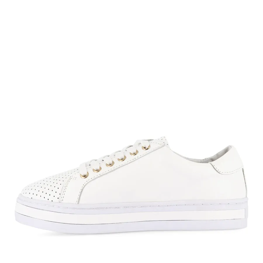 All-Day Cushioning Compact Comfort PARADISE - WHITE LEATHER