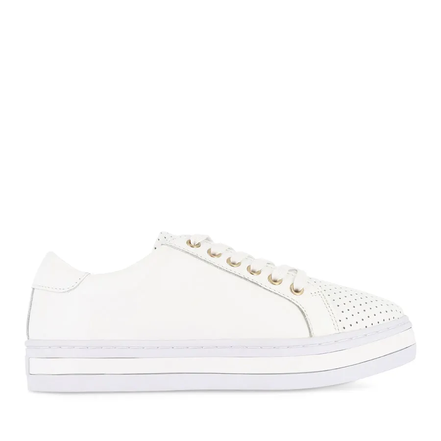PARADISE - WHITE LEATHER Thermoplastic Heel Stabilizers