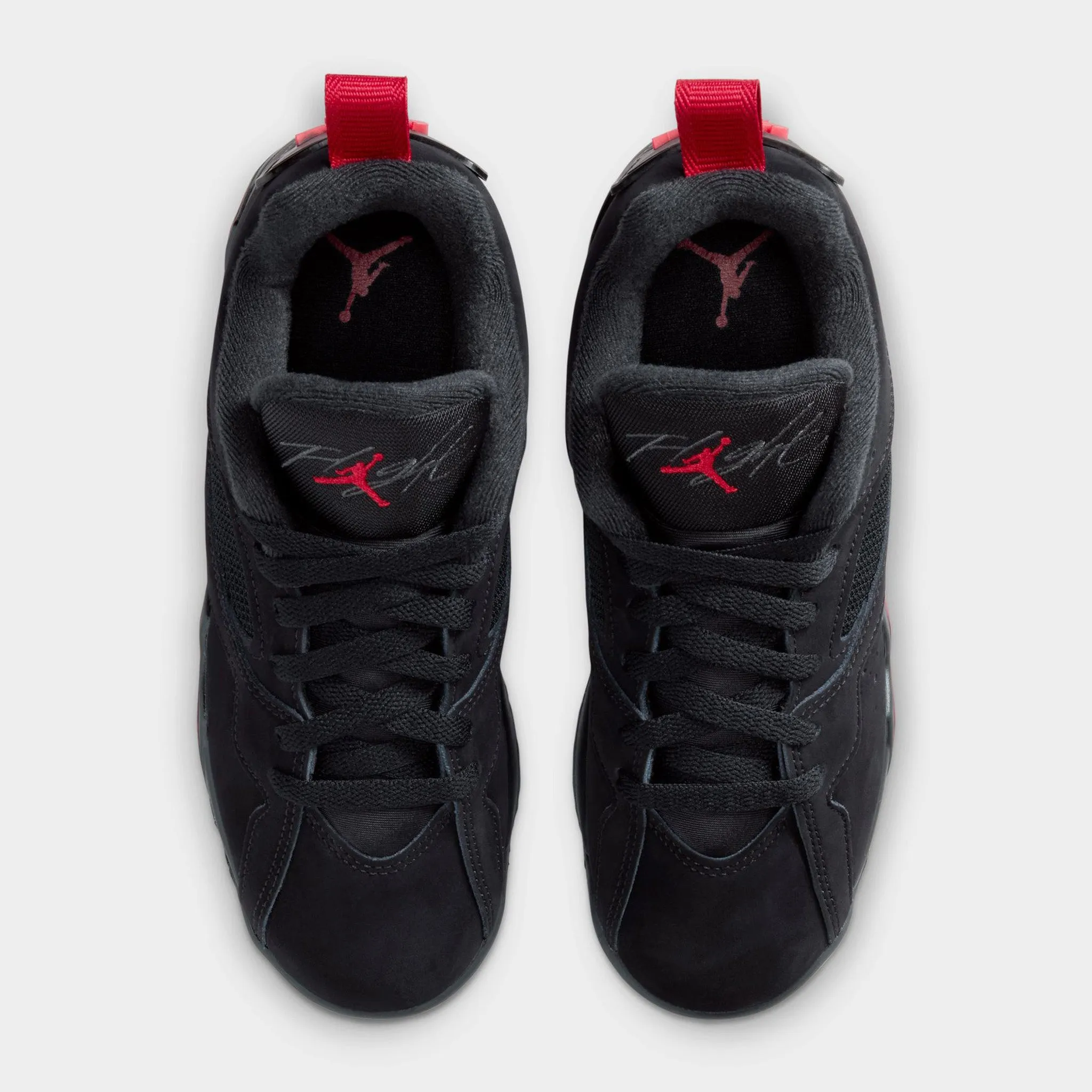Ergonomic Heel Contour Jordan 7 RM GS Black / Gym red - Anthracite