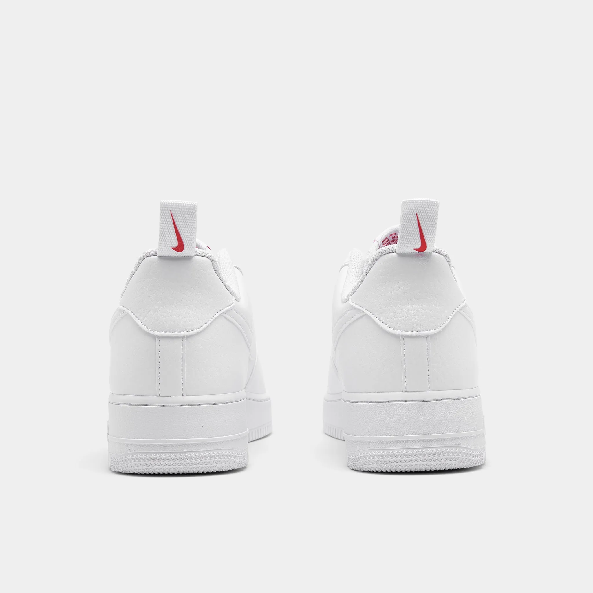 Reinforced Stitching Compression Zoned Cushioning Nike Air Force 1 '07 White / White - University Red