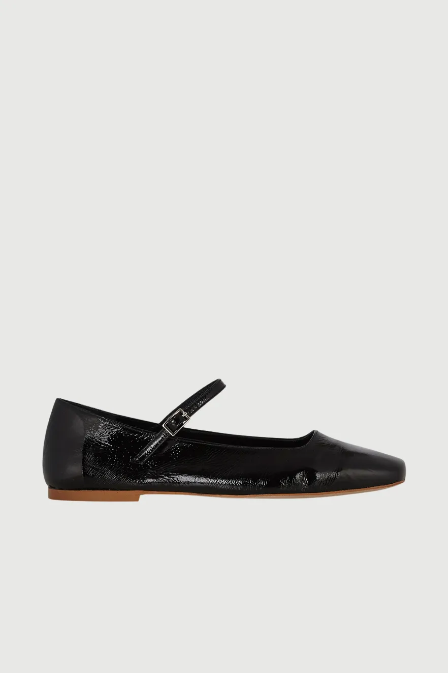 Comfortable Soles ValueforMoney Julieta Mary Janes in Black Patent Leather