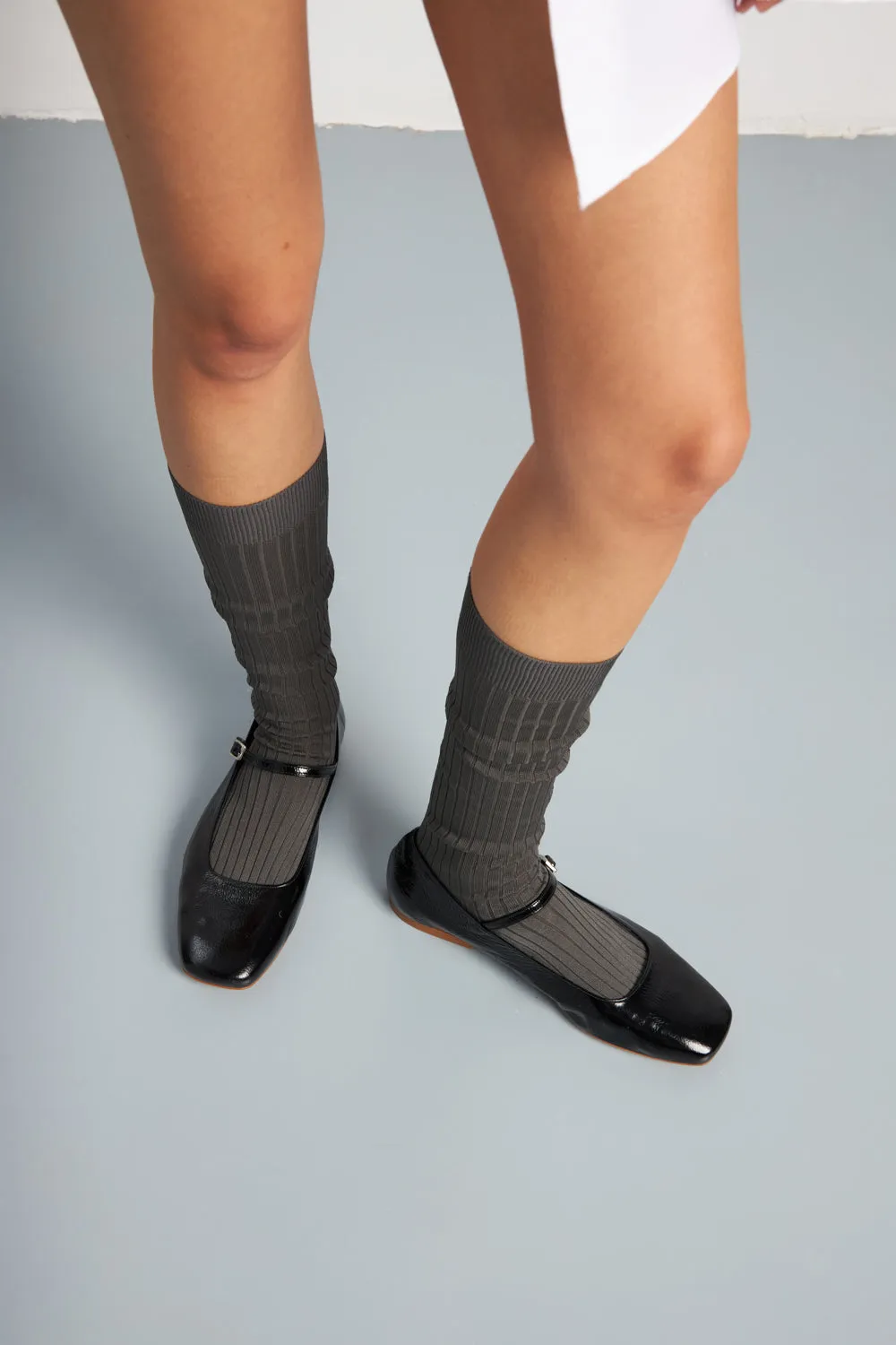 Julieta Mary Janes in Black Patent Leather Trendy