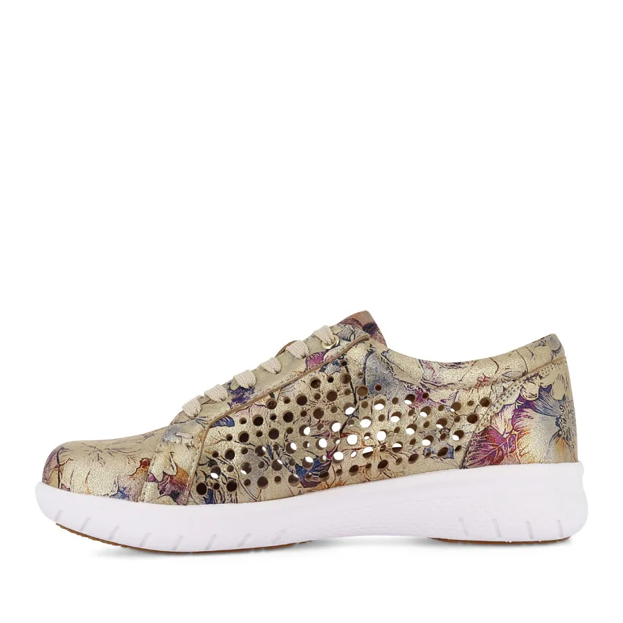 Reinforced Panels SHOVO XF - GOLD VINTAGE FLORAL LEATHER