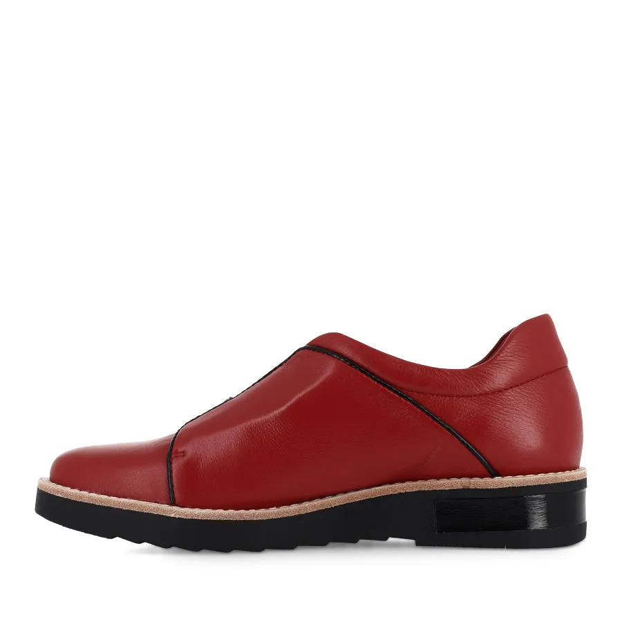 REINYS - DARK RED BLACK LEATHER PATENT Look Mood