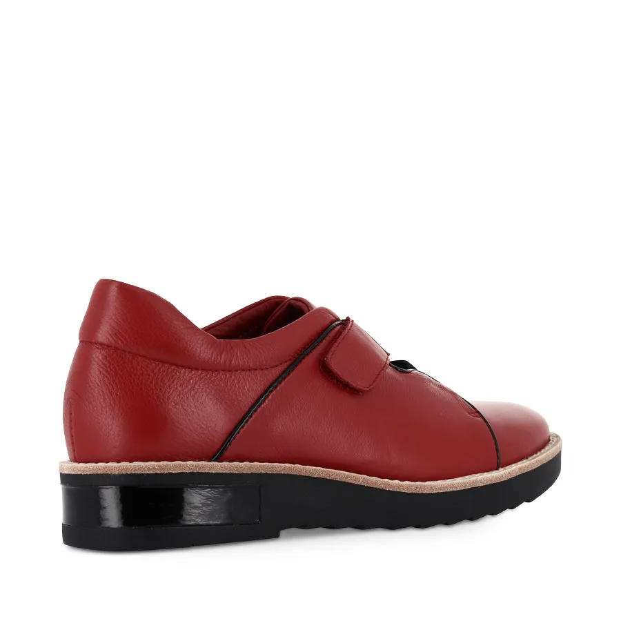 Exhibit Day Block Walk REINYS - DARK RED BLACK LEATHER PATENT