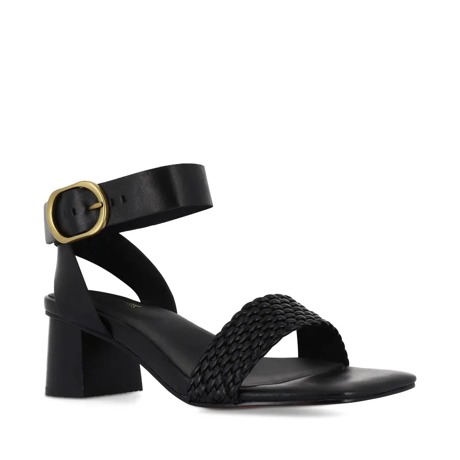 Press Look Show Glow EADIE - BLACK LEATHER