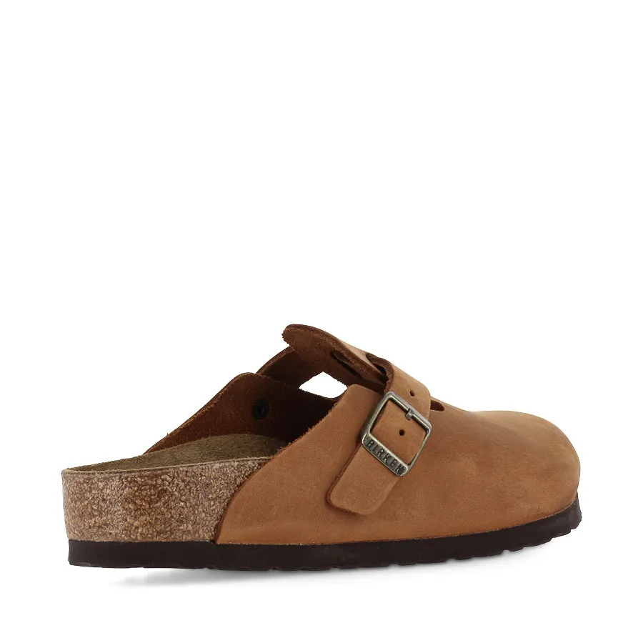 College Walk BOSTON NATURAL LEATHER - COGNAC OILED LEATHER