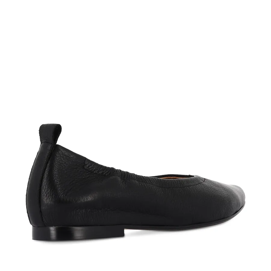 Moisture Wicking Fabric SEATON - BLACK LEATHER