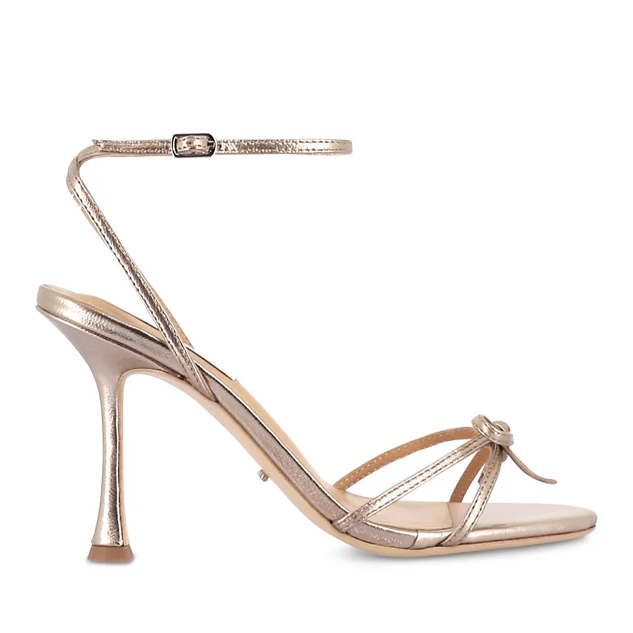 synthetic material Elastic Gusset LOVER - AMBER NAPPA METALLIC