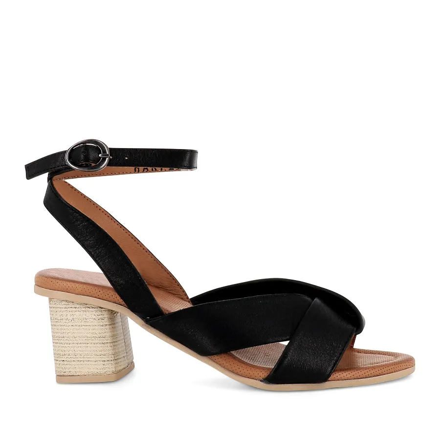 Yoga Glow HARPER - BLACK LEATHER