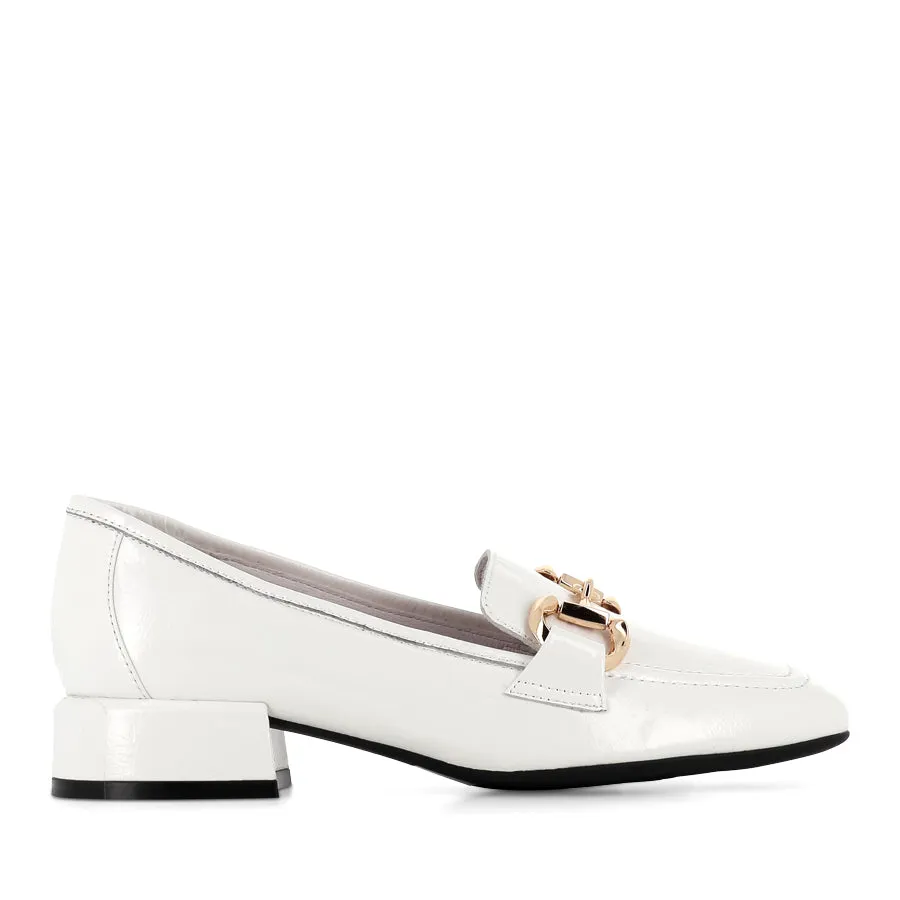 Comfortable Fit Shoes VELAM - WHITE PATENT LEATHER