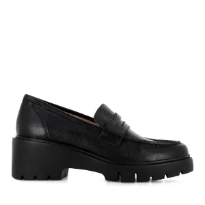 UNICE - BLACK BLACK LEATHER Air Lane Everyday Comfort Footwear