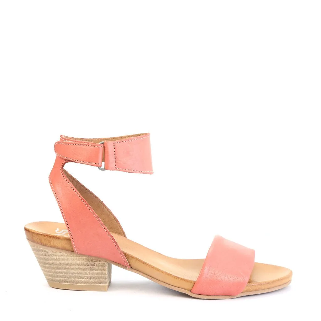 CUBO LEATHER WOODEN STACK HEEL SANDALS City Stride Shoes Shop Mood