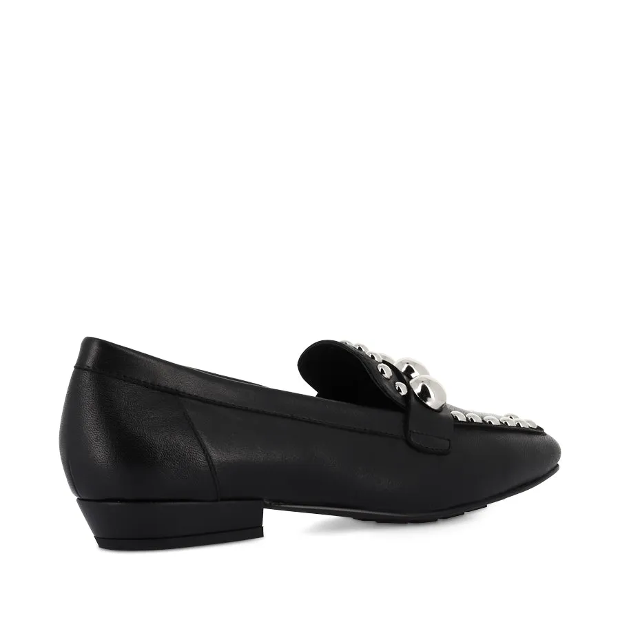 BEIHA - BLACK LEATHER Grip Sure All-season Slip-ons