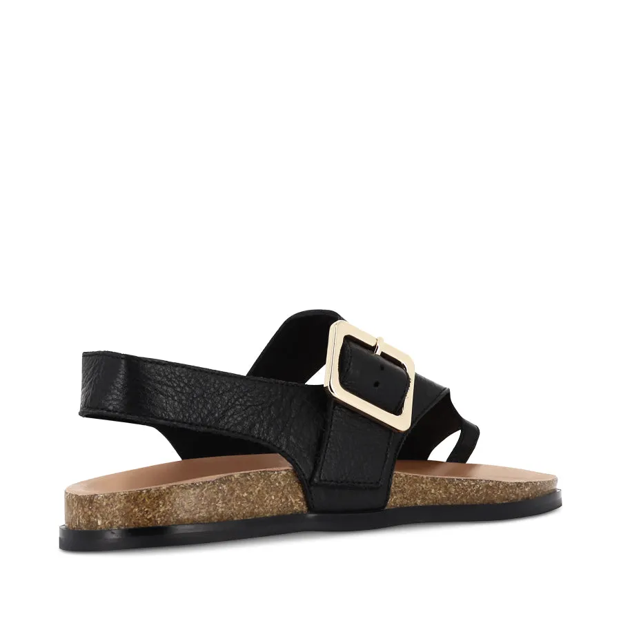 Durable Strap NYGEL - BLACK LEATHER