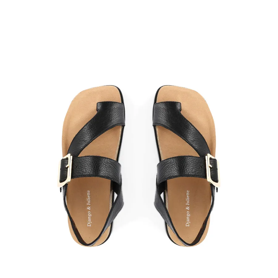 NYGEL - BLACK LEATHER Lightweight Footwear