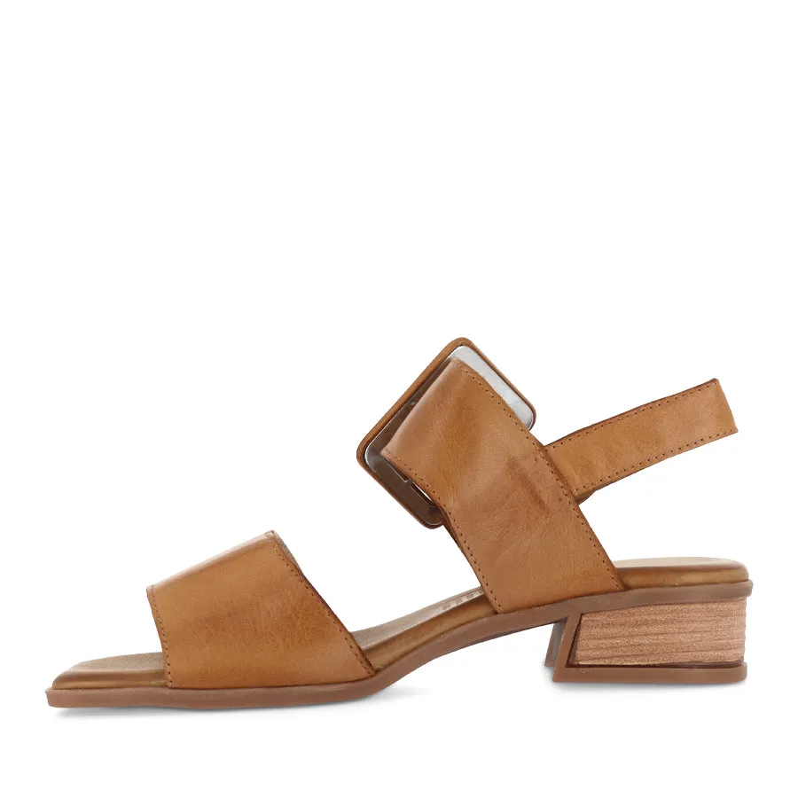 POLINA - TAN LEATHER Cool Texture